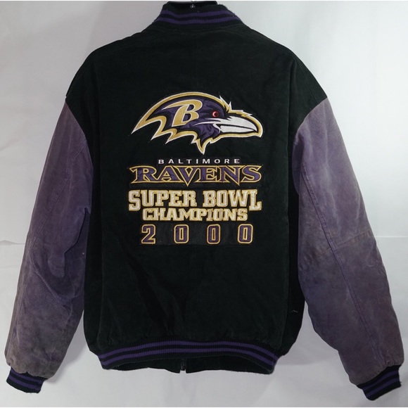 Wilsons Leather Other - Baltimore Ravens Super Bowl Suede Jacket XXL